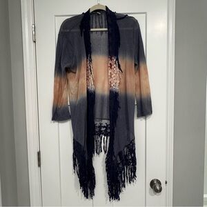 Women’s size Large | Fringe Cardigan | BKE brand